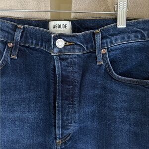 AGOLDE women’s size 31 Straight Leg Blue Jeans - Riley Long